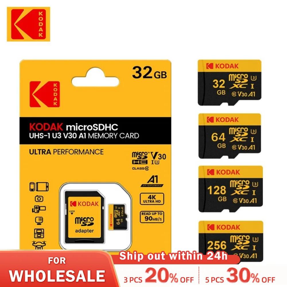 Kodak Micro SD ī ޸ ī Ŭ 10 32GB 64GB 128GB 256GB U3 4K  Cartao De Memoria ÷ ޸ TF ī C10
